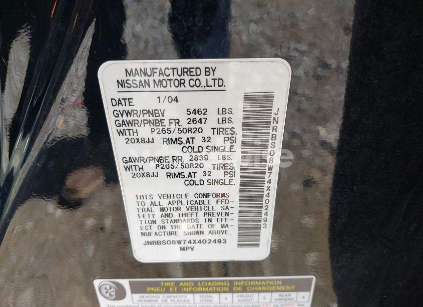 Photo 9 of 2004 Infiniti Fx45 N/A (VIN JNRBS08W74X402493)