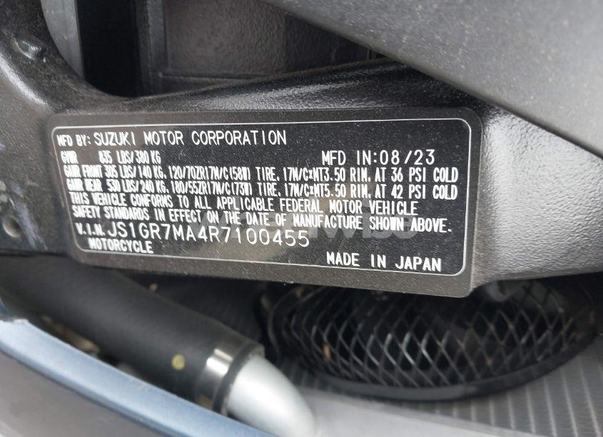 Photo 10 of 2024 Suzuki Gsx-r750 (VIN JS1GR7MA4R7100455)