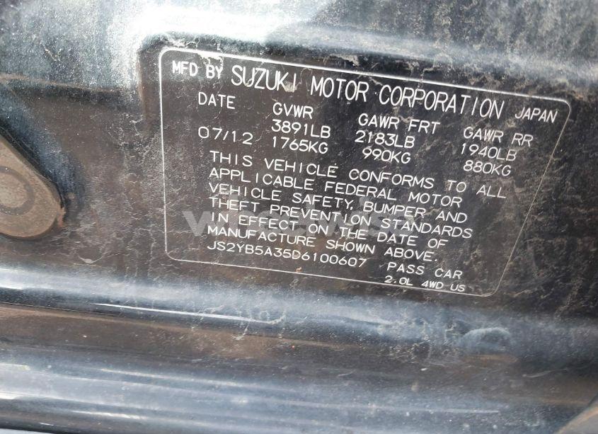 Photo 9 of 2013 Suzuki Sx4 PREMIUM (VIN JS2YB5A35D6100607)