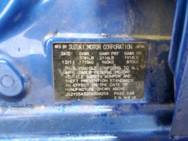 Photo 10 of 2012 SUZUKI SX4 LE (VIN JS2YC5A32C6304258)