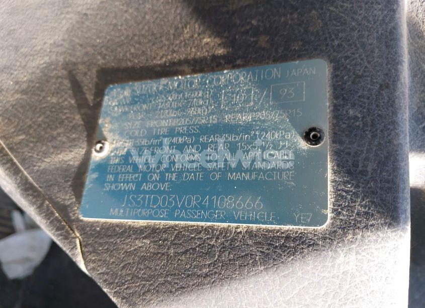 Photo 9 of 1994 Suzuki Sidekick JX/JLX (VIN JS3TD03V0R4108666)