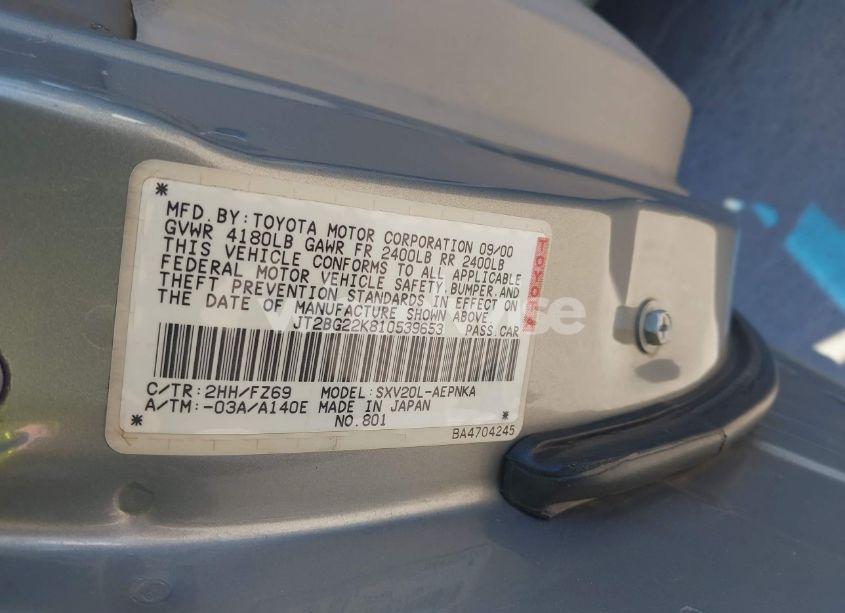 Photo 9 of 2001 Toyota Camry LE (VIN JT2BG22K810539653)