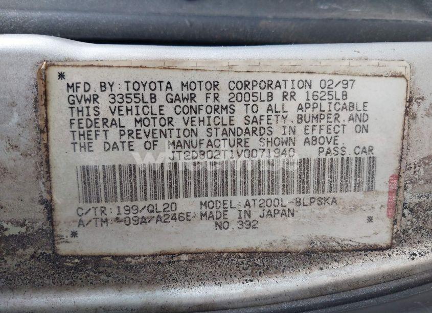 Photo 9 of 1997 Toyota Celica ST LIMITED EDITION PKG. (VIN JT2DB02T1V0071940)