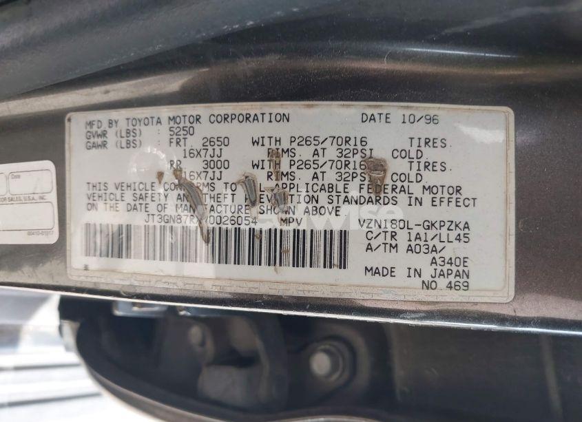 Photo 9 of 1997 Toyota 4runner SR5 V6 LIMITED (VIN JT3GN87RXV0026054)