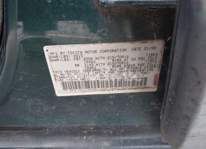 Photo 9 of 1999 Toyota Rav4 (VIN JT3GP10V4X7052720)