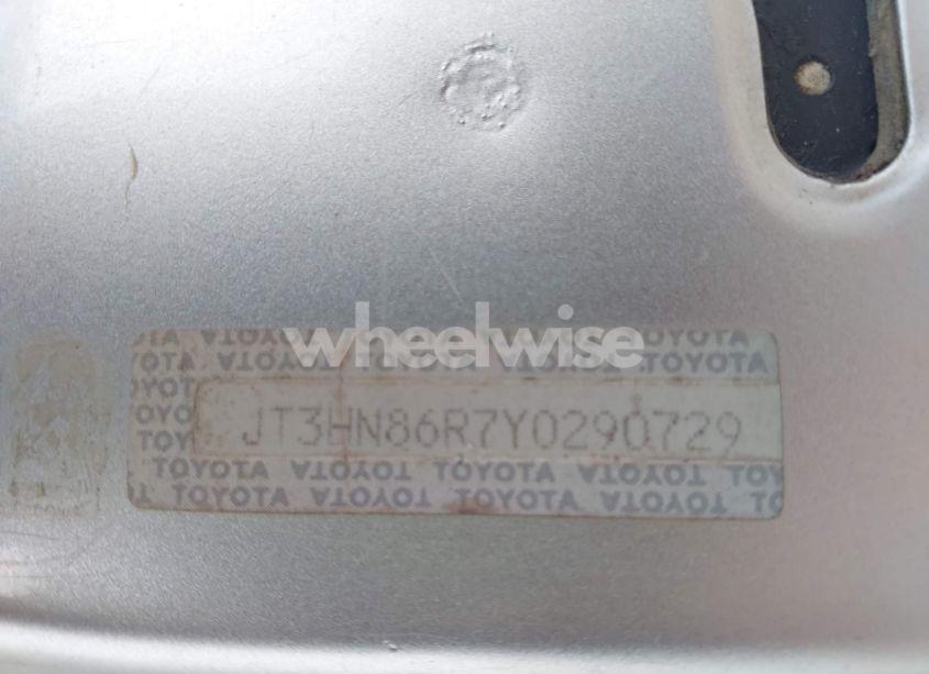Photo 9 of 2000 Toyota 4runner SR5 V6 (VIN JT3HN86R7Y0290729)