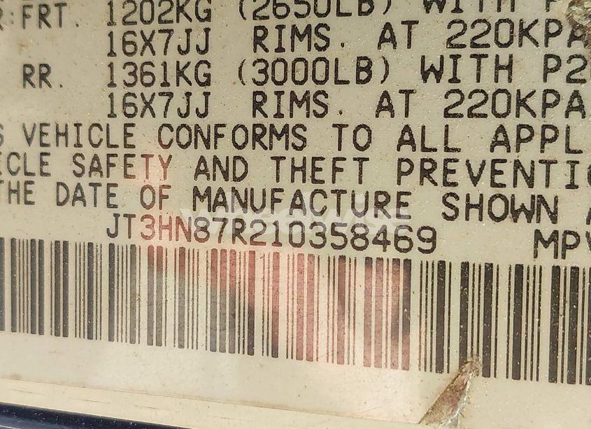 Photo 9 of 2001 Toyota 4runner LIMITED V6 (VIN JT3HN87R210358469)