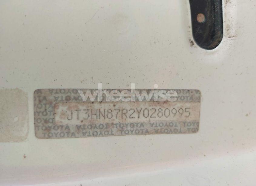 Photo 12 of 2000 Toyota 4runner LIMITED V6 (VIN JT3HN87R2Y0280995)