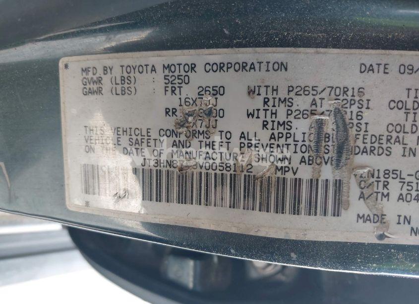 Photo 9 of 1997 Toyota 4runner SR5 V6 LIMITED (VIN JT3HN87R9V0058112)