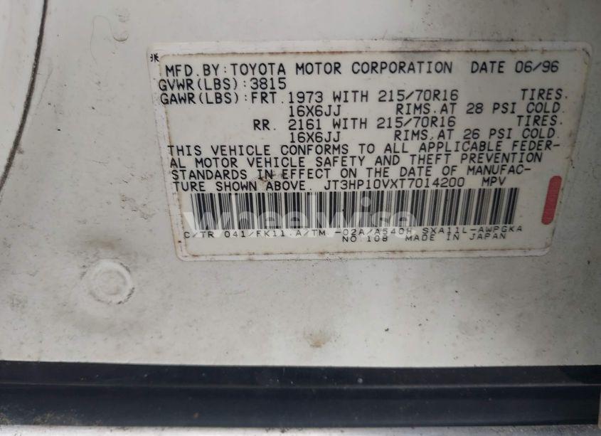 Photo 9 of 1996 Toyota Rav4 N/A (VIN JT3HP10VXT7014200)