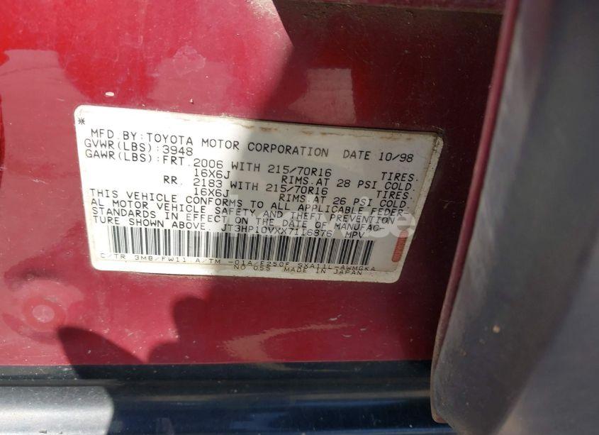 Photo 9 of 1999 Toyota Rav4 (VIN JT3HP10VXX7116876)