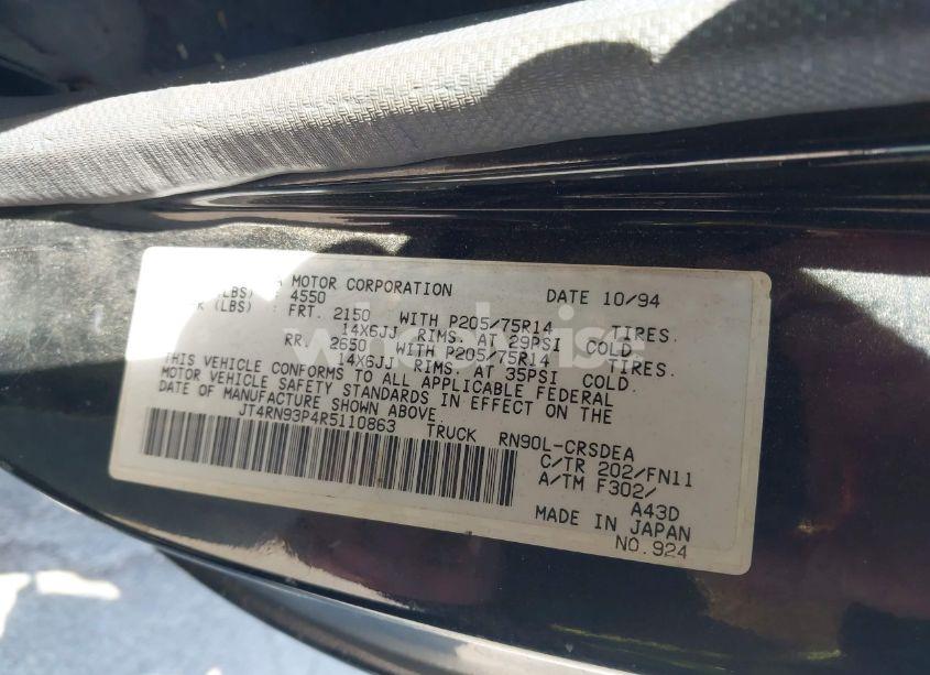 Photo 9 of 1994 Toyota Pickup 1/2 TON EX LNG WHLBASE/DX (VIN JT4RN93P4R5110863)