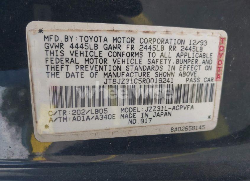 Photo 9 of 1994 Lexus Sc 300 (VIN JT8JZ31C5R0019241)