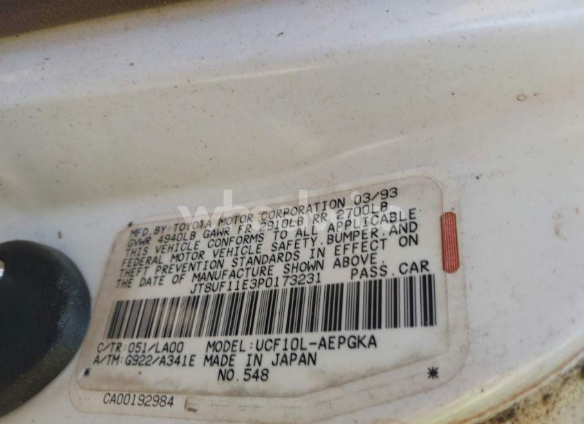 Photo 9 of 1993 Lexus Ls 400 (VIN JT8UF11E3P0173231)