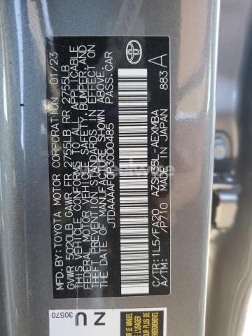 Photo 13 of 2023 TOYOTA CROWN XLE (VIN JTDAAAAF0P3000485)