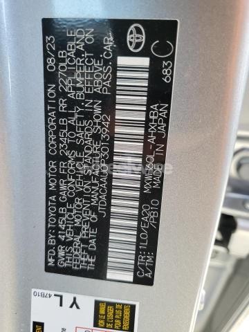 Photo 9 of 2023 TOYOTA PRIUS LE (VIN JTDACAAU0P3013942)