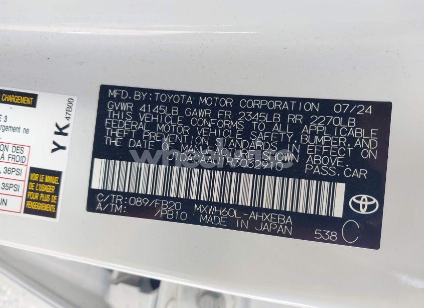 Photo 9 of 2024 Toyota Prius LE (VIN JTDACAAU1R3032910)