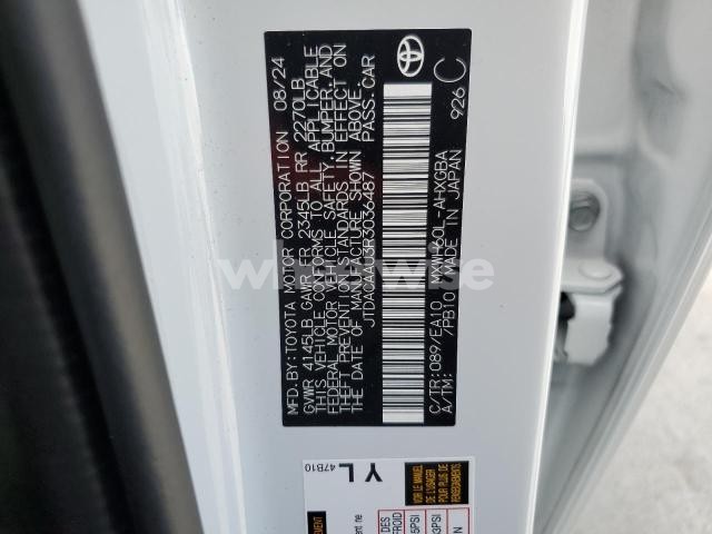 Photo 11 of 2024 TOYOTA PRIUS LE (VIN JTDACAAU3R3036487)
