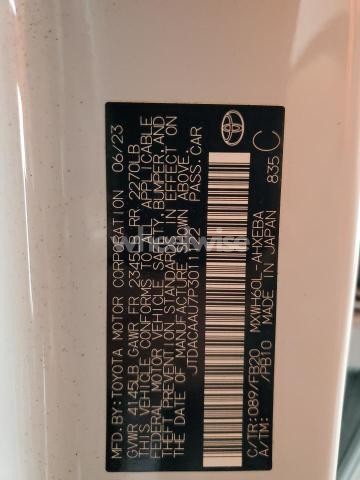 Photo 11 of 2023 TOYOTA PRIUS LE (VIN JTDACAAU7P3011122)