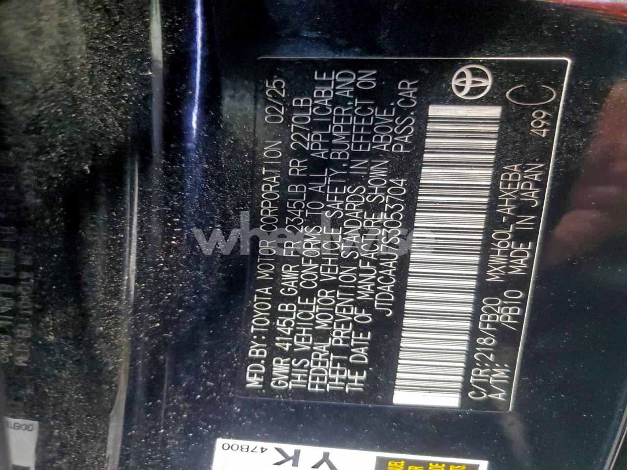 Photo 14 of 2025 TOYOTA PRIUS LE (VIN JTDACAAU7S3053704)