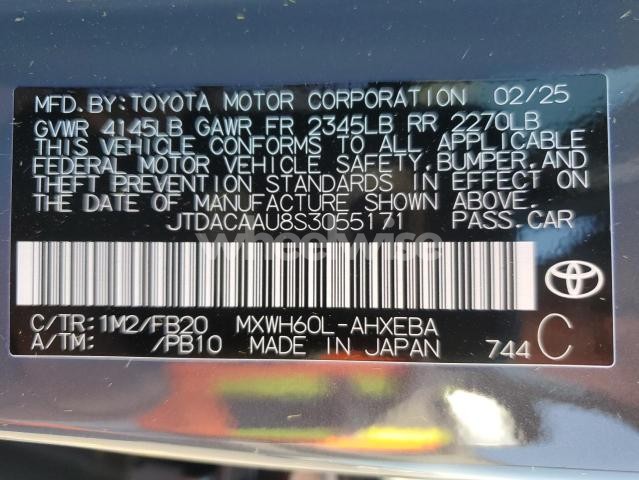 Photo 6 of 2025 TOYOTA PRIUS LE (VIN JTDACAAU8S3055171)