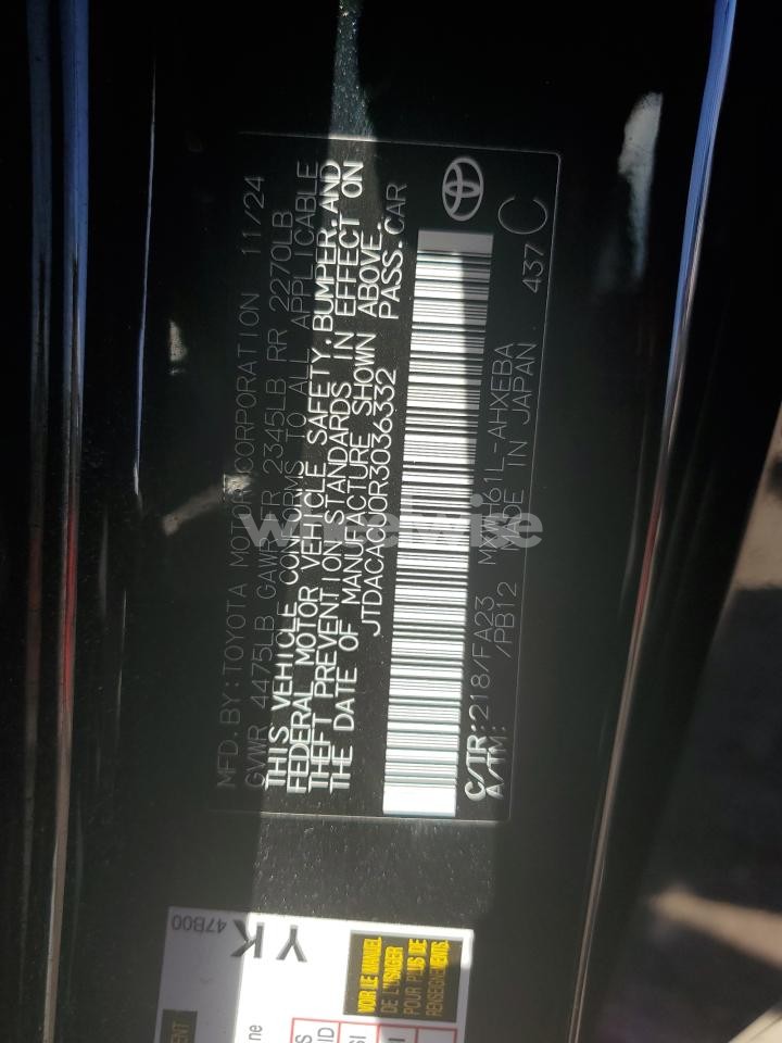 Photo 12 of 2024 TOYOTA PRIUS PRIME SE (VIN JTDACACU0R3036332)