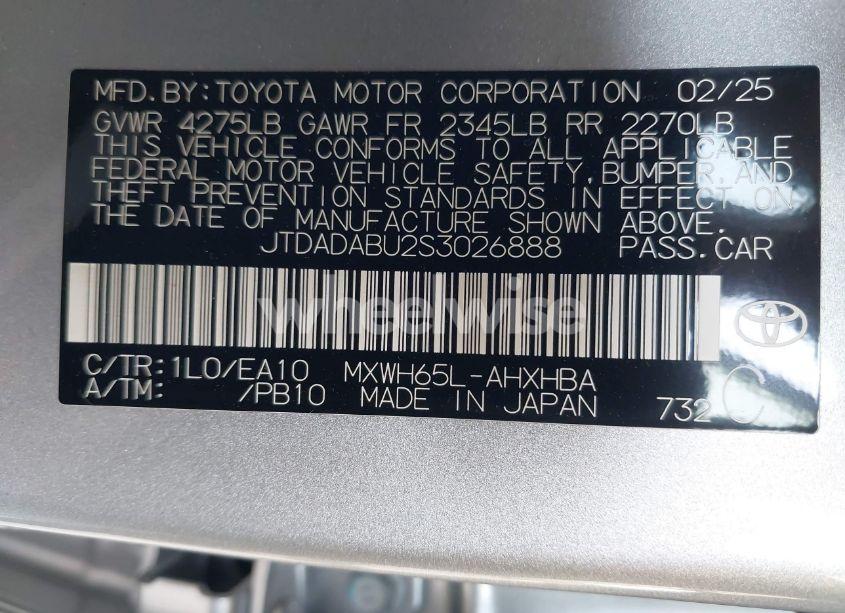 Photo 9 of 2025 Toyota Prius LIMITED AWD-E (VIN JTDADABU2S3026888)