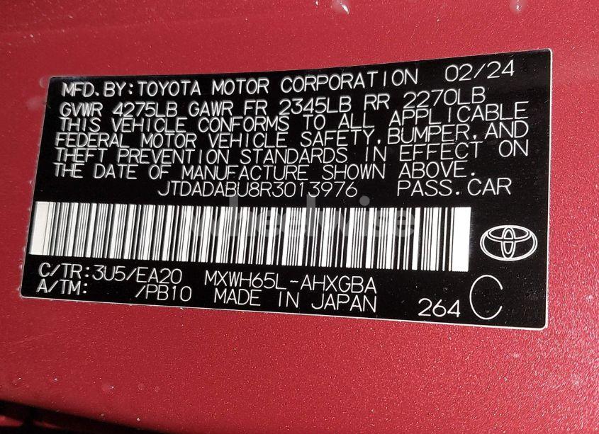 Photo 9 of 2024 Toyota Prius XLE AWD-E (VIN JTDADABU8R3013976)