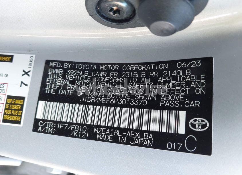 Photo 9 of 2023 Toyota Corolla LE (VIN JTDB4MEE6P3013370)