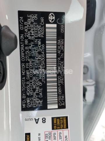 Photo 2 of 2024 TOYOTA COROLLA LE (VIN JTDBCMFE5R3064766)