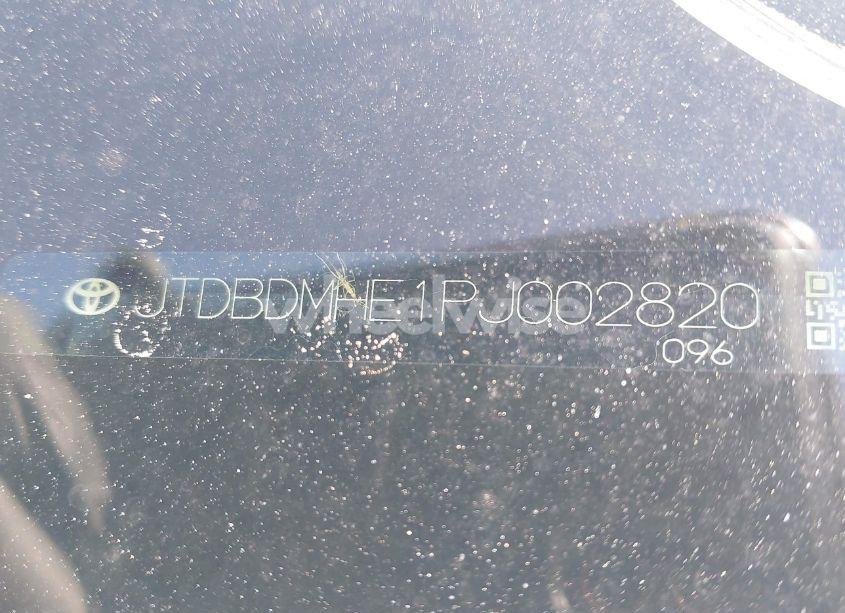 Photo 9 of 2023 Toyota Corolla HYBRID LE (VIN JTDBDMHE1PJ002820)