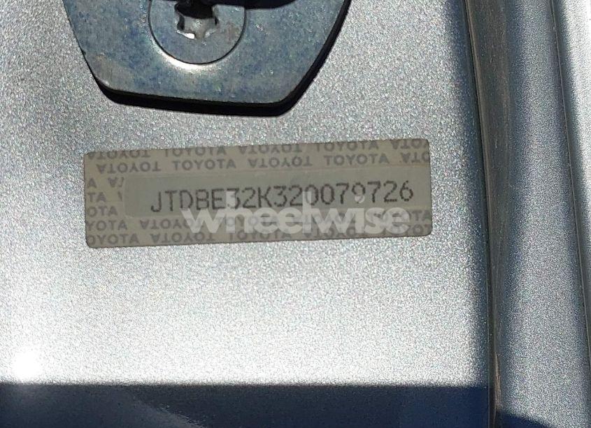 Photo 9 of 2002 Toyota Camry LE (VIN JTDBE32K320079726)