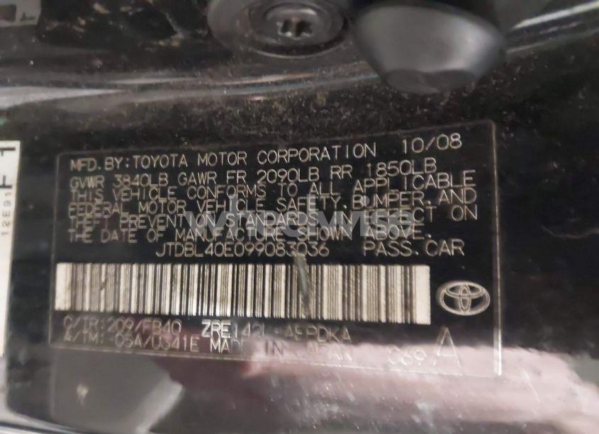 Photo 9 of 2009 Toyota Corolla LE (VIN JTDBL40E099083036)