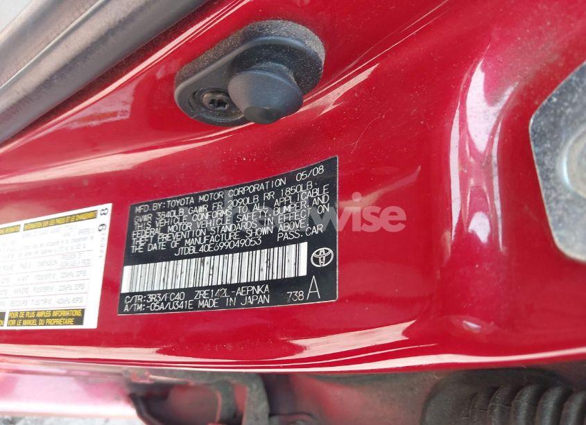 Photo 9 of 2009 Toyota Corolla XLE (VIN JTDBL40E699049053)