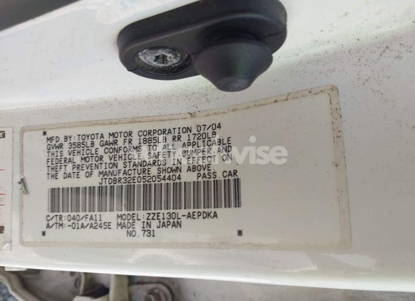 Photo 9 of 2005 Toyota Corolla CE (VIN JTDBR32E052054404)