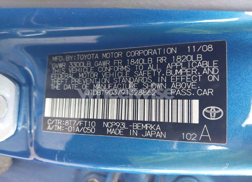 Photo 9 of 2009 Toyota Yaris S (VIN JTDBT903791328862)