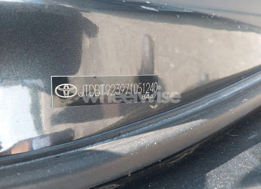 Photo 12 of 2007 Toyota Yaris (VIN JTDBT923971051240)