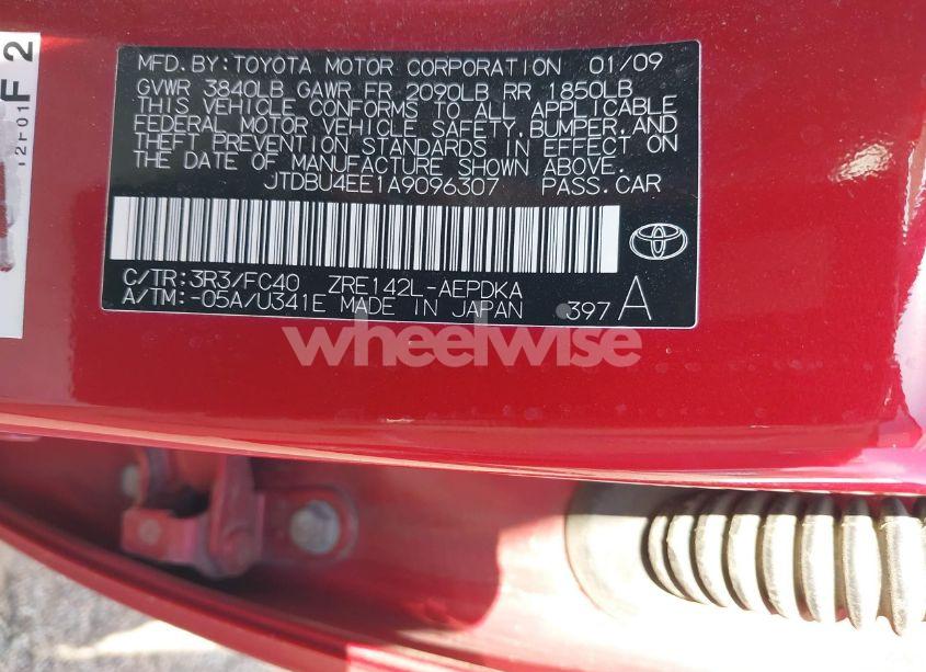 Photo 9 of 2010 Toyota Corolla LE (VIN JTDBU4EE1A9096307)