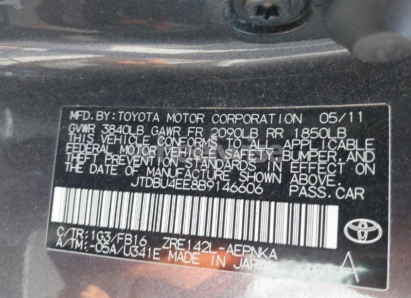 Photo 9 of 2011 Toyota Corolla LE (VIN JTDBU4EE8B9146606)