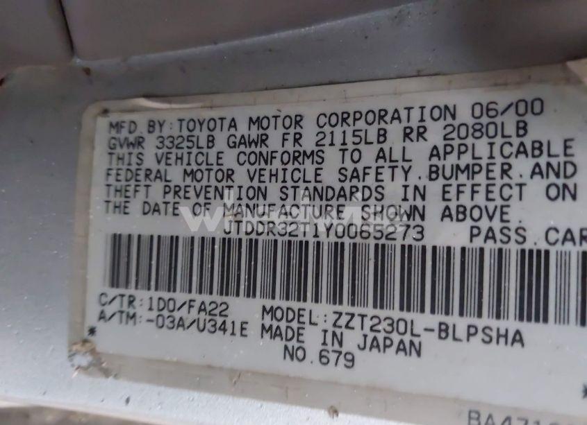 Photo 9 of 2000 Toyota Celica GT (VIN JTDDR32T1Y0065273)