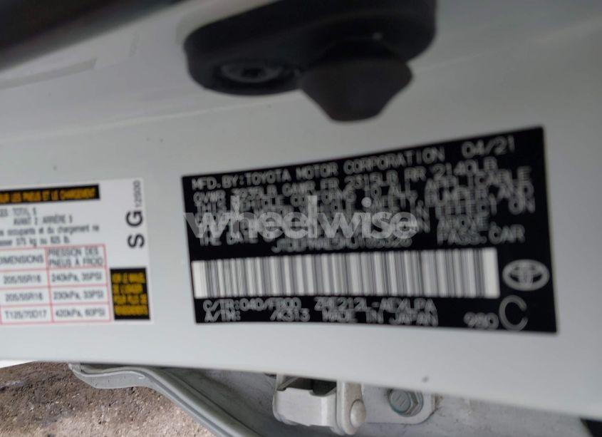 Photo 9 of 2021 Toyota Corolla LE (VIN JTDEPMAE5MJ185326)