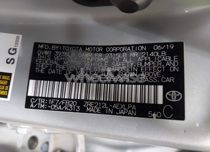 Photo 9 of 2020 Toyota Corolla LE (VIN JTDEPRAE7LJ055205)