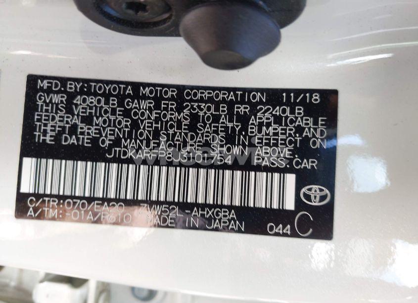 Photo 9 of 2018 Toyota Prius PRIME PREMIUM (VIN JTDKARFP8J3101754)