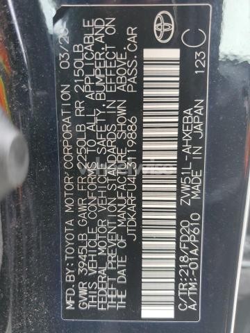 Photo 9 of 2020 TOYOTA PRIUS L (VIN JTDKARFU4L3119886)