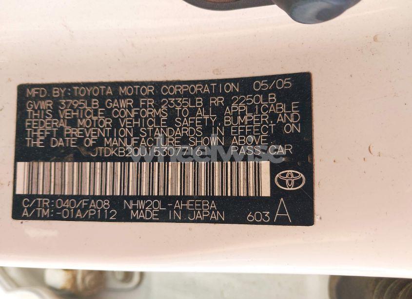 Photo 9 of 2005 Toyota Prius (VIN JTDKB20U153077161)