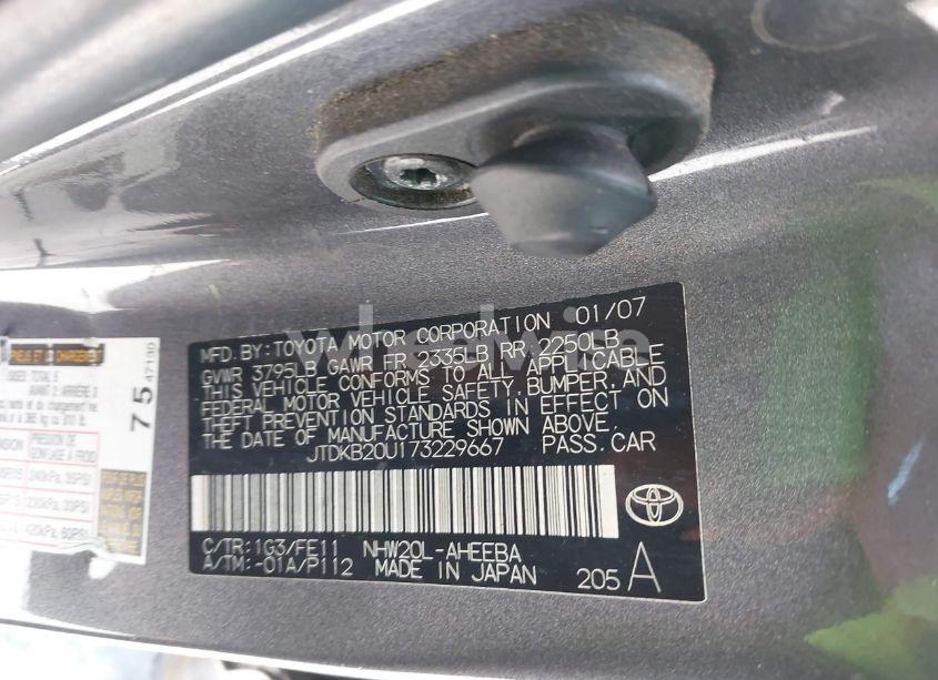 Photo 9 of 2007 Toyota Prius (VIN JTDKB20U173229667)