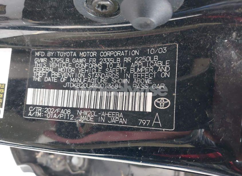 Photo 9 of 2004 Toyota Prius (VIN JTDKB20U440013681)