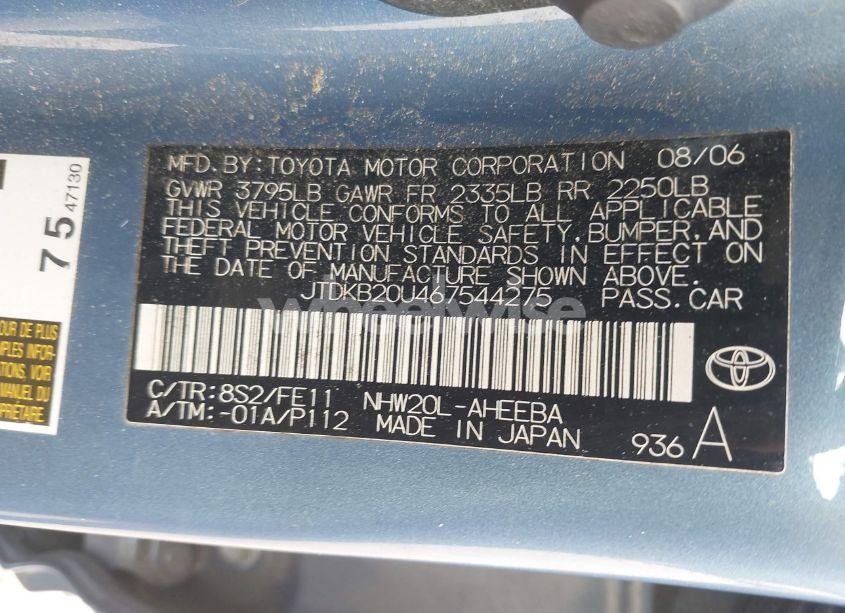 Photo 9 of 2006 Toyota Prius (VIN JTDKB20U467544275)