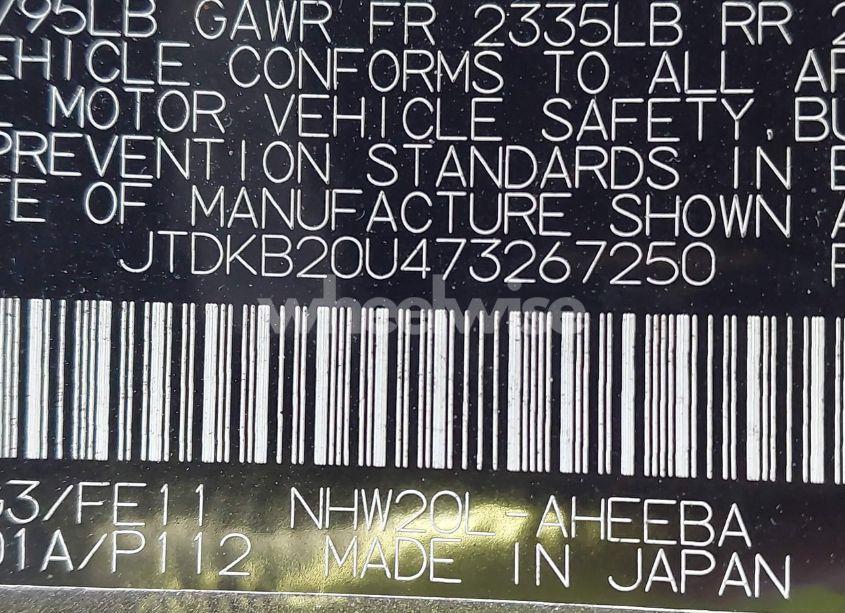 Photo 9 of 2007 Toyota Prius (VIN JTDKB20U473267250)