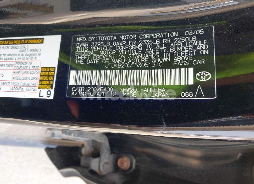 Photo 9 of 2005 Toyota Prius (VIN JTDKB20U553051310)